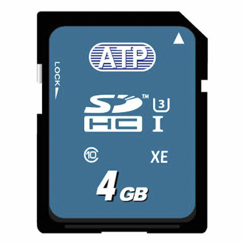 ATP 4 GB Industrial Grade SDHC SD Card, Class 10, UHS 1 U1