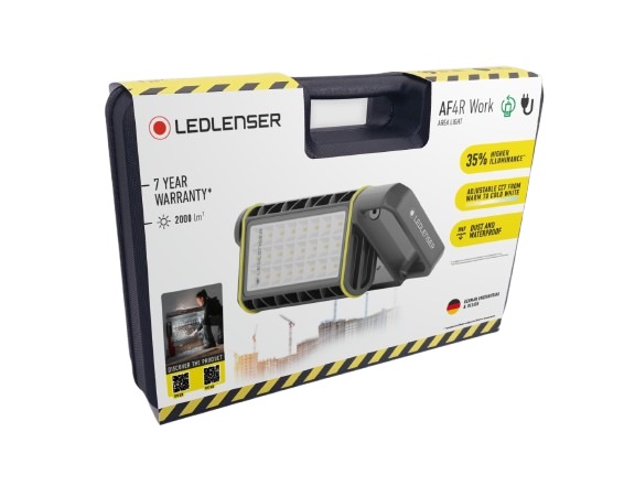 af4r-work LEDLENSER AF4R Floodlight, 24 LED, 33.8 W Black, 2000 lm, IP67, 7.2V