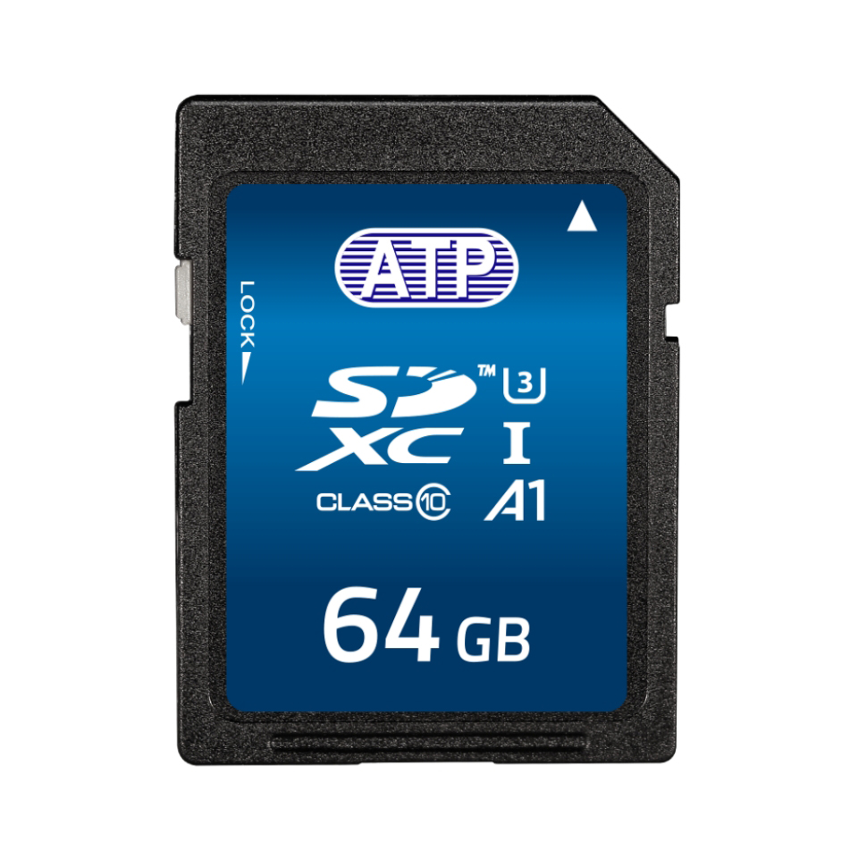 ATP Industrial Grade SDXC SD Card, UHS-I, Class 10, U3
