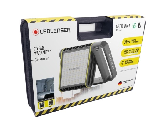 af8r-work LEDLENSER AF8R Floodlight, 48 LED, 50.8 W Black, 4000 lm, IP67, 10.8V