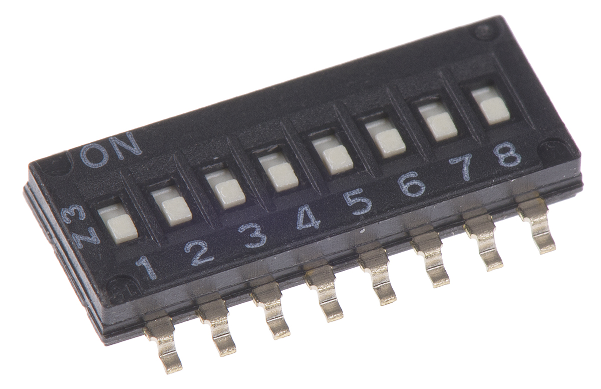 Omron 8 Way Surface Mount DIP Switch 8P