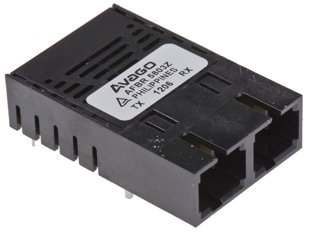 Broadcom AFBR-5803Z Fibre Optic Transceiver, SC Connector, 100 Mbps 1380 nm 9-Pin