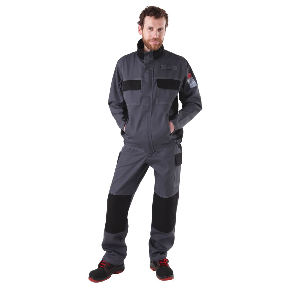 Catu AFG-2000 Grey, Black, Anti-Static, Arc Flash Jacket, L 1 EA