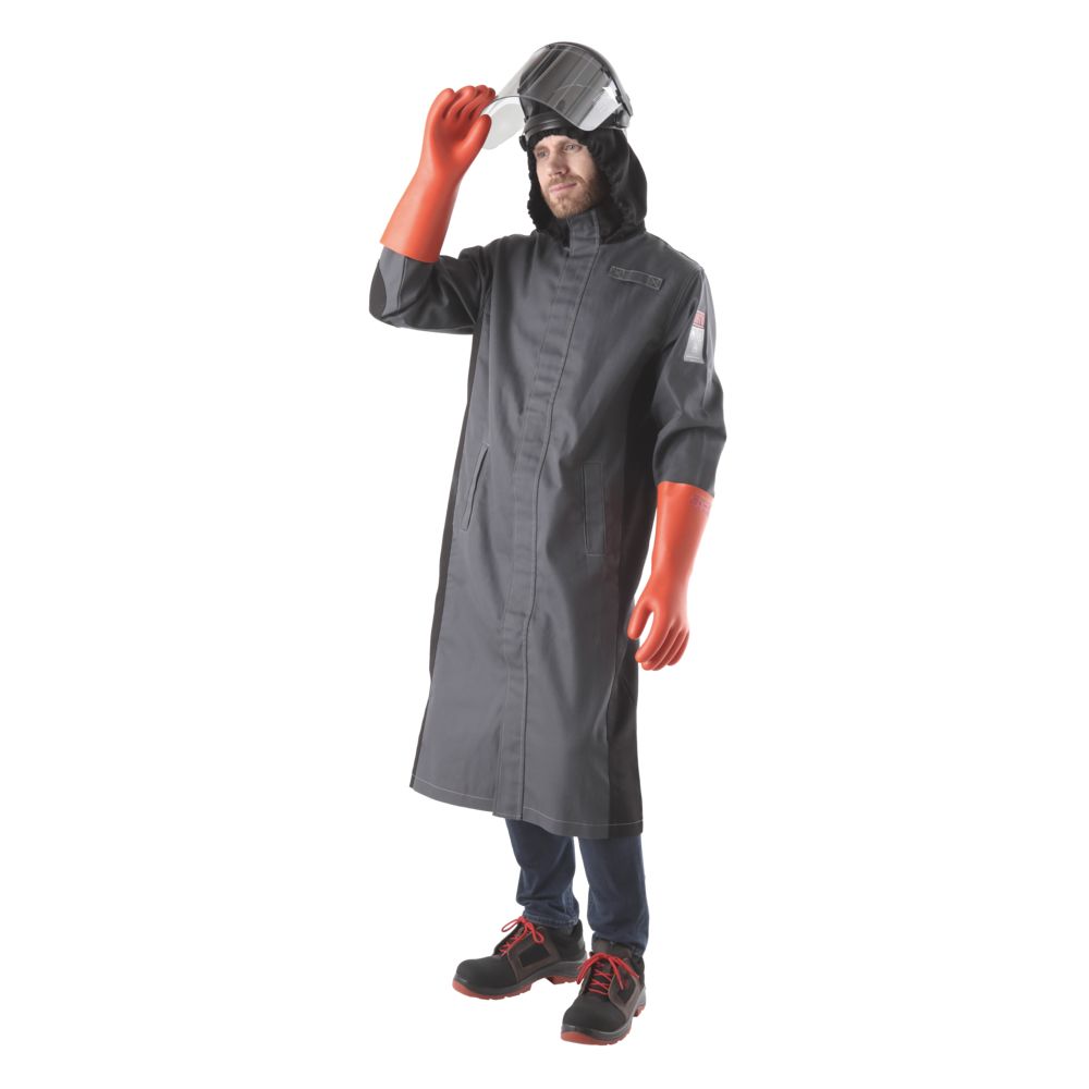 Catu AFG-2300 Black, Grey, Arc Flash Hoodie Jacket, L 1 EA