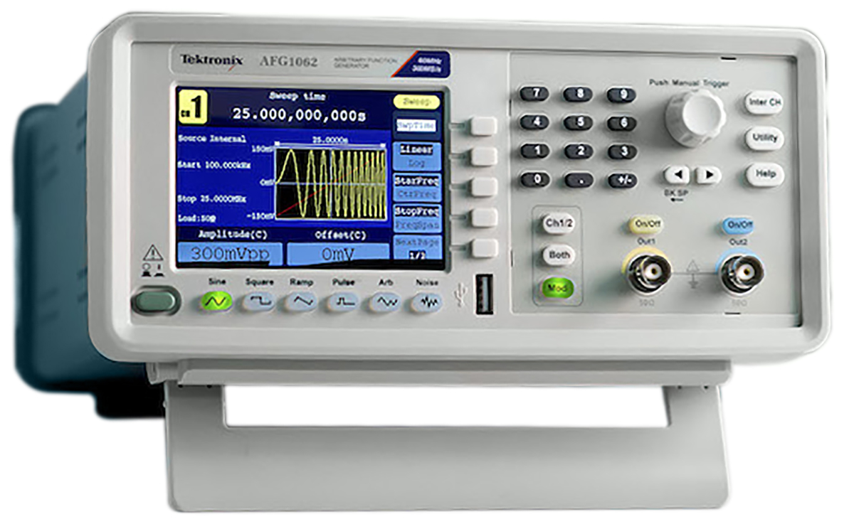 Tektronix AFG1062 Waveform Generator 60 MHz Max, 2-Channel, 1 Hz Min, RSCAL