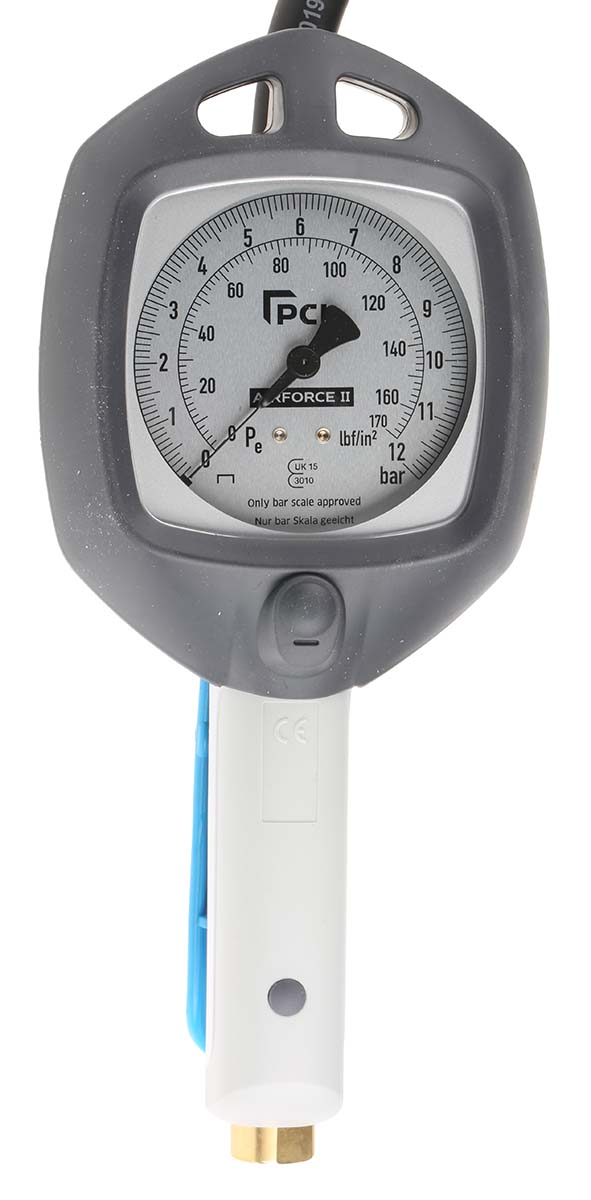 PCL Tyre Inflator 12 bar, 6.35 mm Air Inlet (BSP)