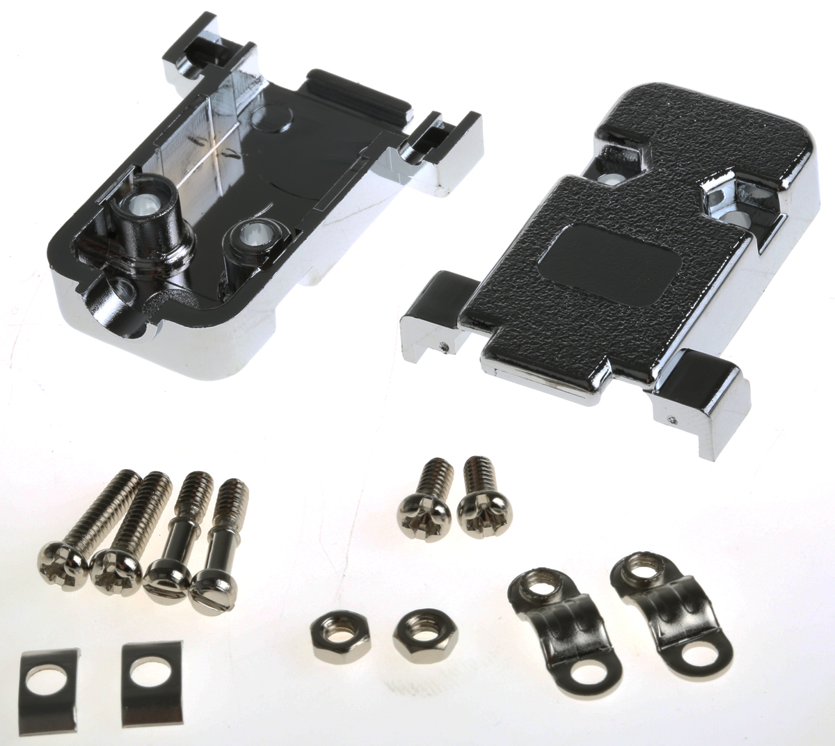 ASSMANN WSW A-FT Series Polycarbonate Straight D-Sub Backshell, 9 Way Strain Relief