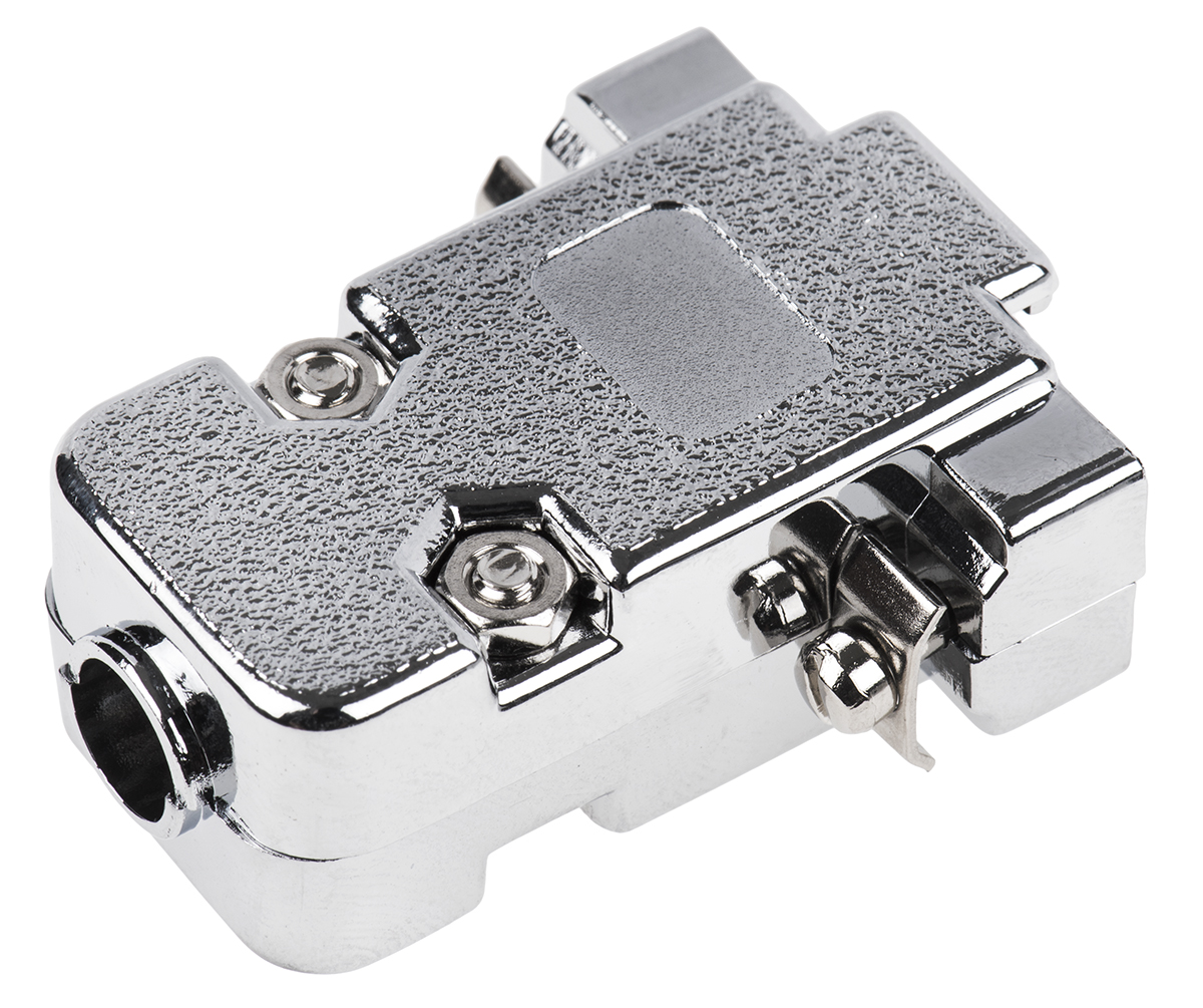 agp-09-g-me ASSMANN WSW A-FT Series Polycarbonate Straight D-Sub Backshell, 9 Way Strain Relief