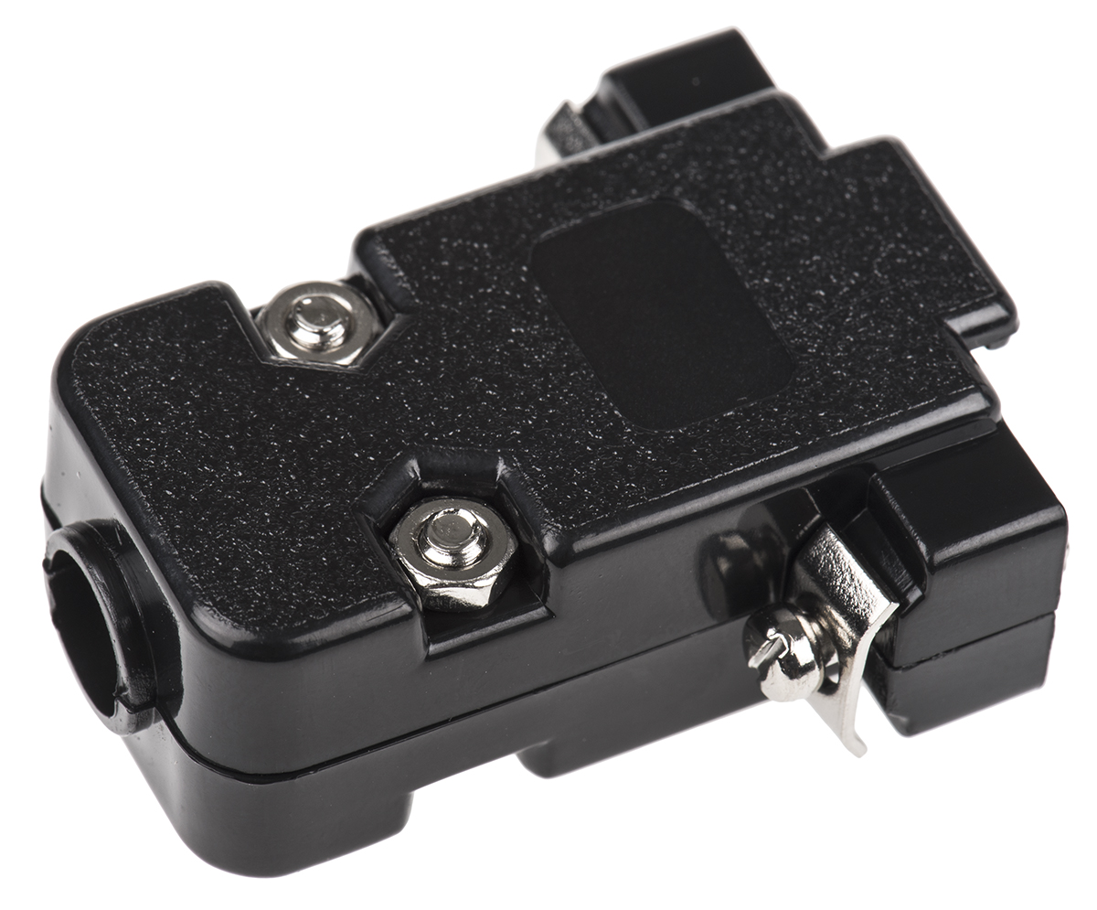 agp-09-g-new ASSMANN WSW AGP Series Polycarbonate Straight D-Sub Backshell, 9 Way Strain Relief