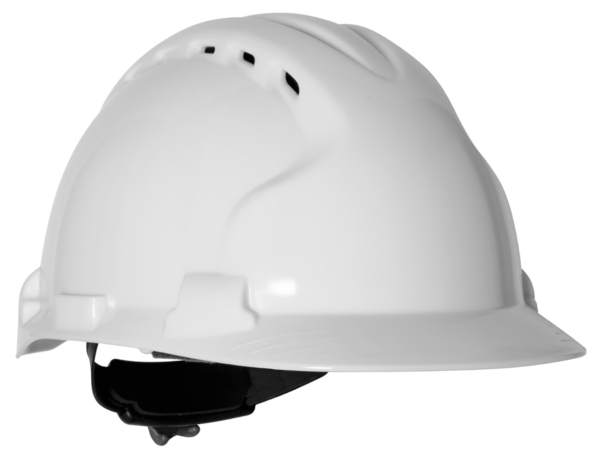 JSP EVO8 White Safety Helmet Ventilated Adjustable