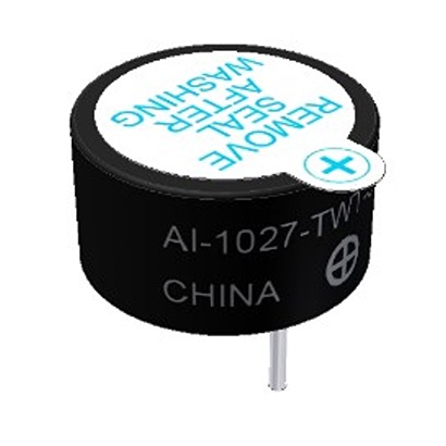 PUI Audio 80 dBA Through Hole Continuous Internal Magnetic Buzzer Component 5 mm 3 V dc Min 9.6 mm 9.6mm 7V dc Max