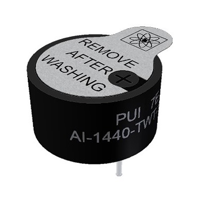 PUI Audio 80 dBA Through Hole Continuous Internal 13 mm Piezo Buzzer Component 13.8 mm 3 V dc Min 16V dc Max