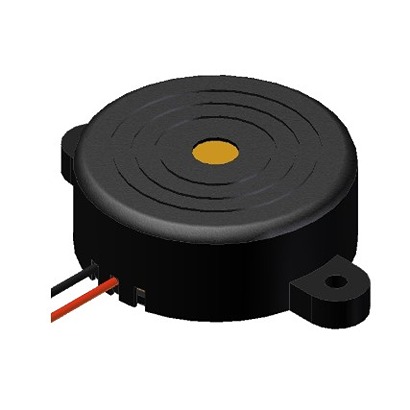 PUI Audio 106 dBA Flange, Flange Continuous Internal 16 mm Piezo Buzzer Component 182.3 mm 1.5 V dc Min 20V dc Max