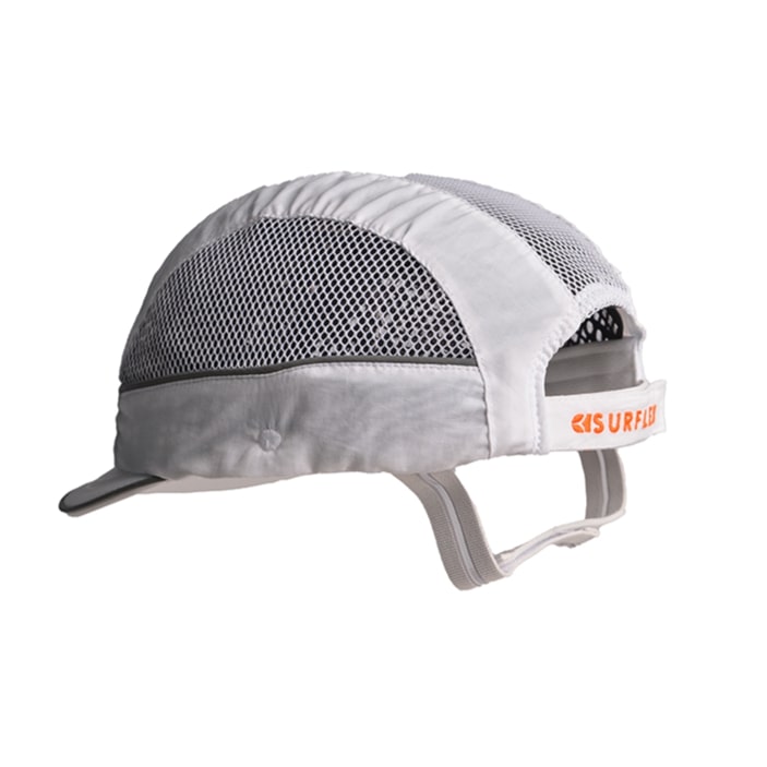 airc00v03str SURFLEX White Short Bump Cap 100% Polyester