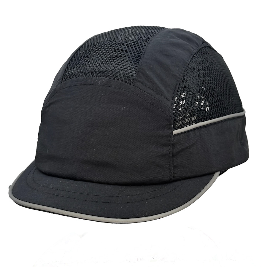 airc01v03str SURFLEX Black Short Bump Cap 100% Polyester