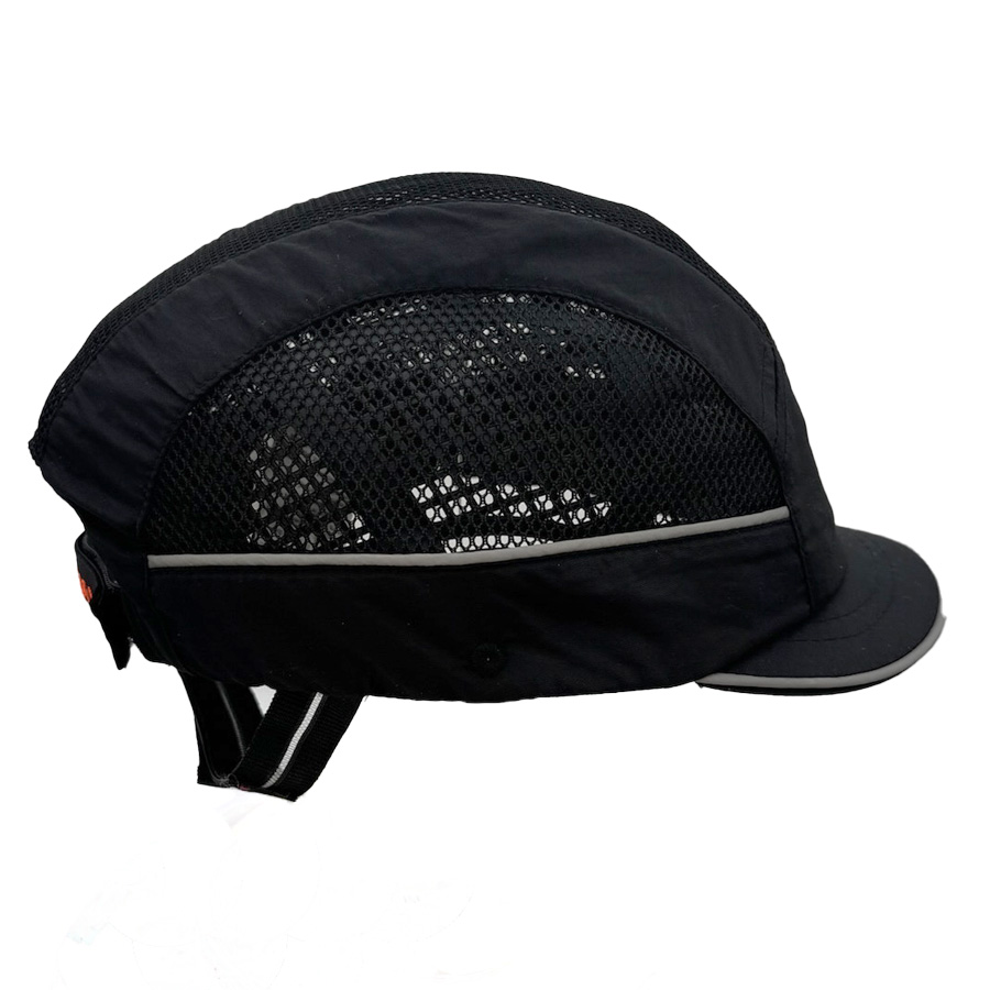 airc01v03str SURFLEX Black Short Bump Cap 100% Polyester