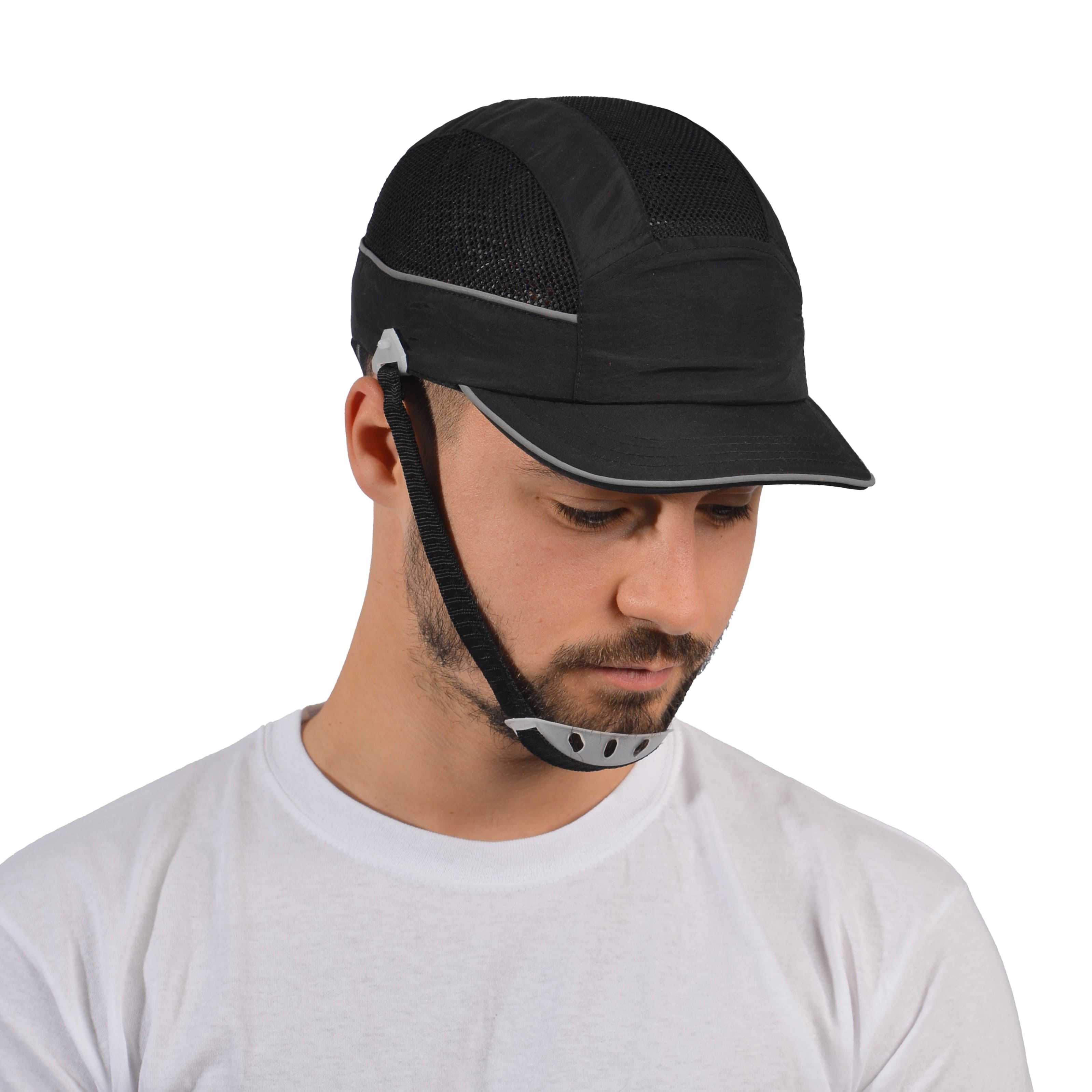 airc01v05str SURFLEX Black Standard Bump Cap 100% Polyester