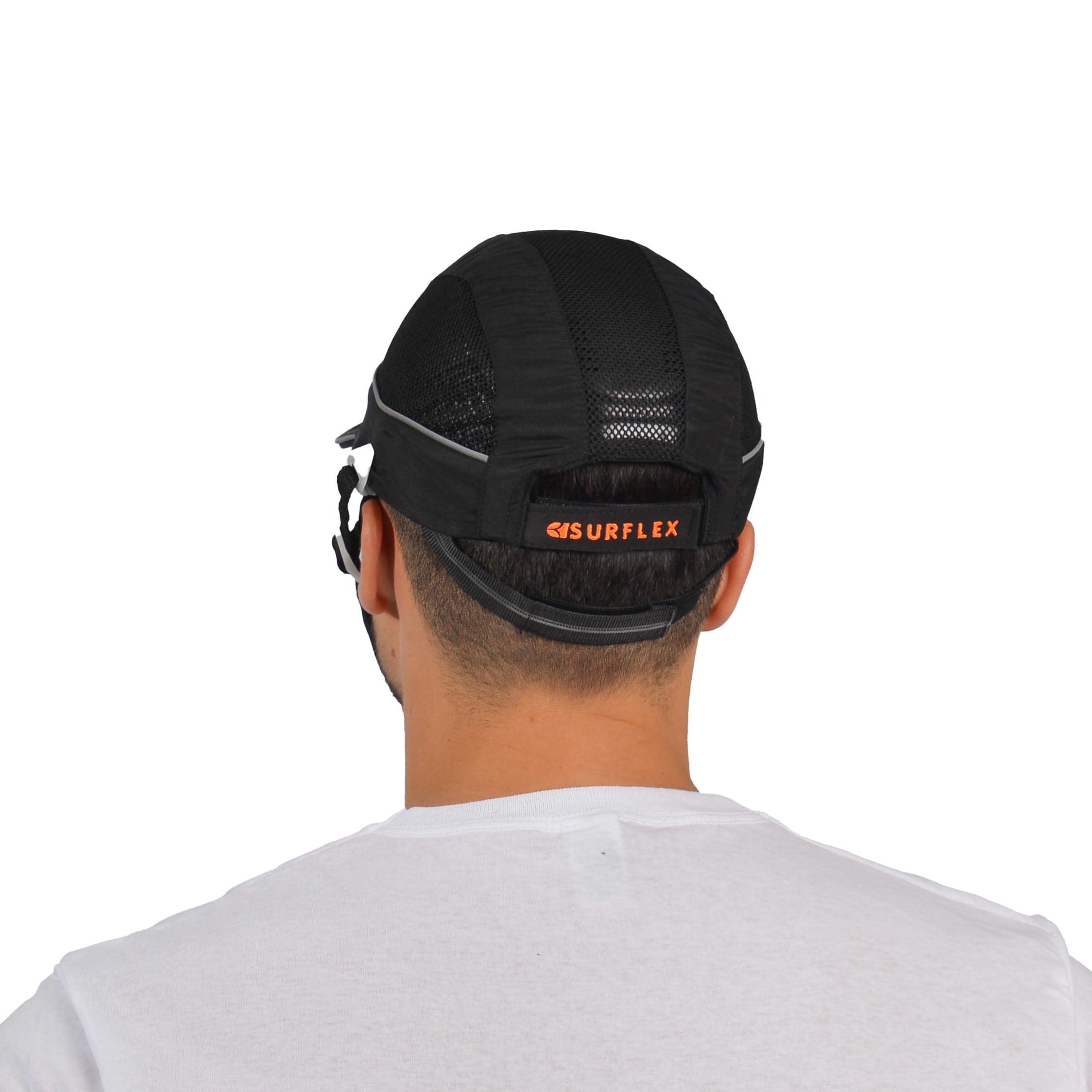 airc01v05str SURFLEX Black Standard Bump Cap 100% Polyester