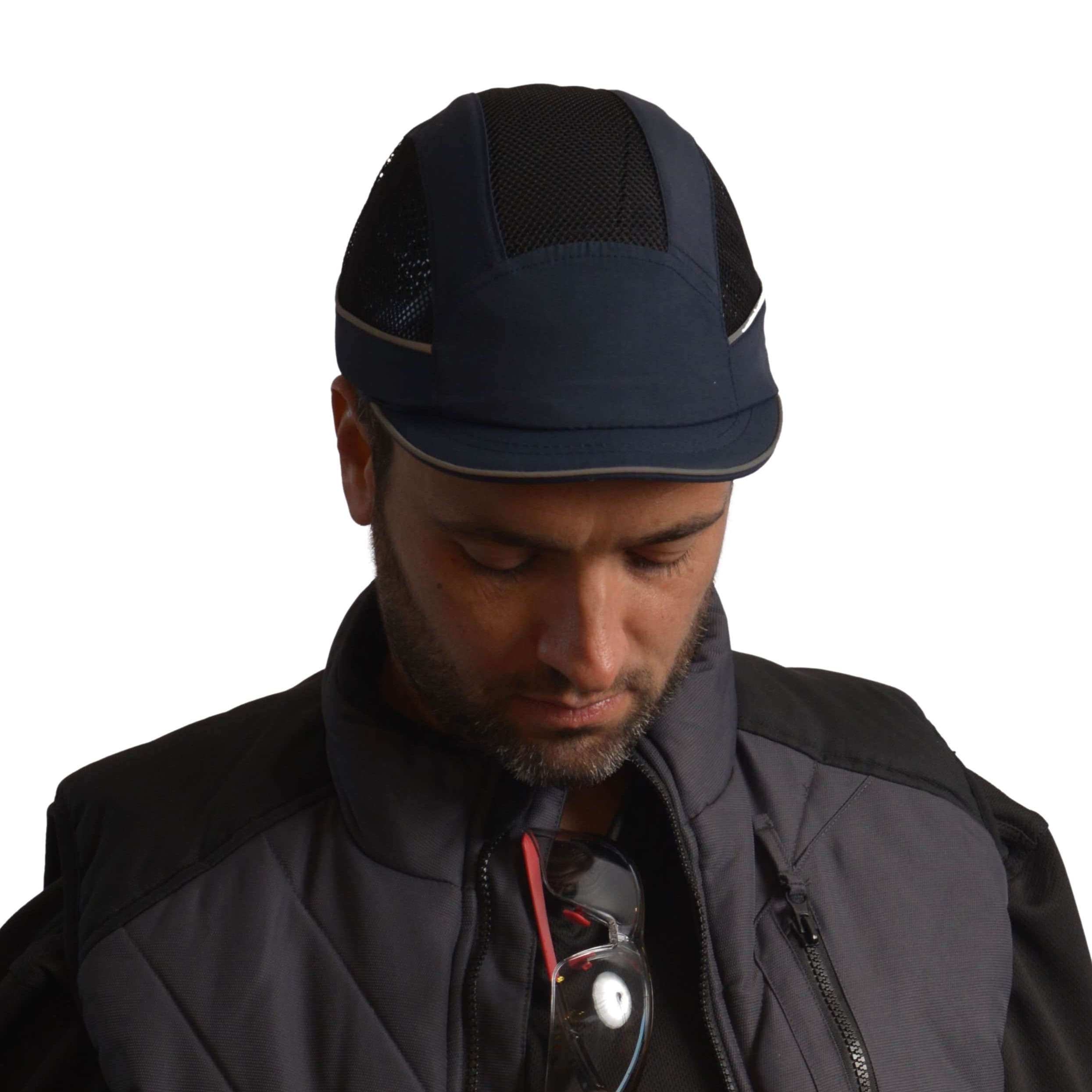 airc02v03str SURFLEX Navy Short Bump Cap Polyester