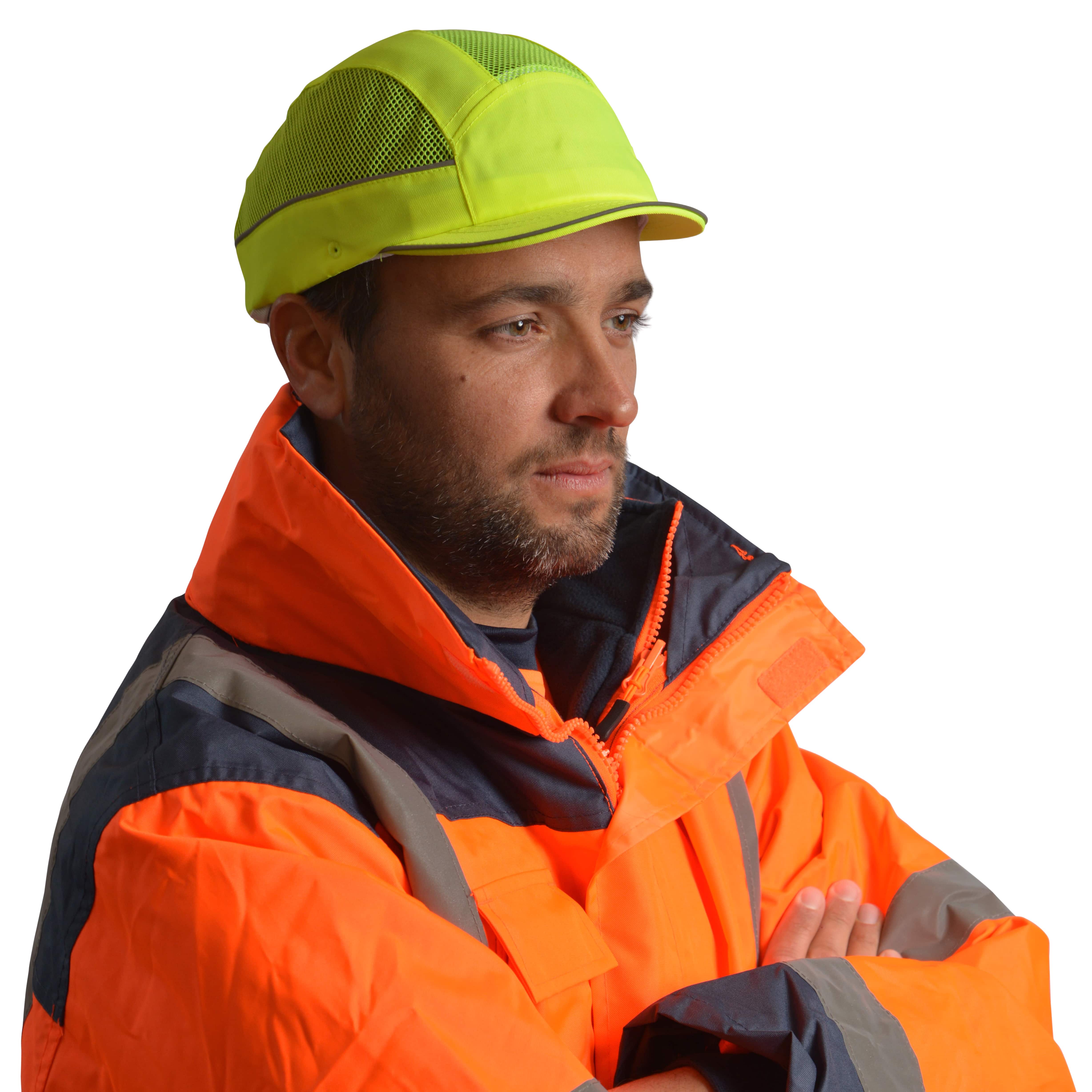 airc05v03str SURFLEX Yellow Short Bump Cap 100% Polyester