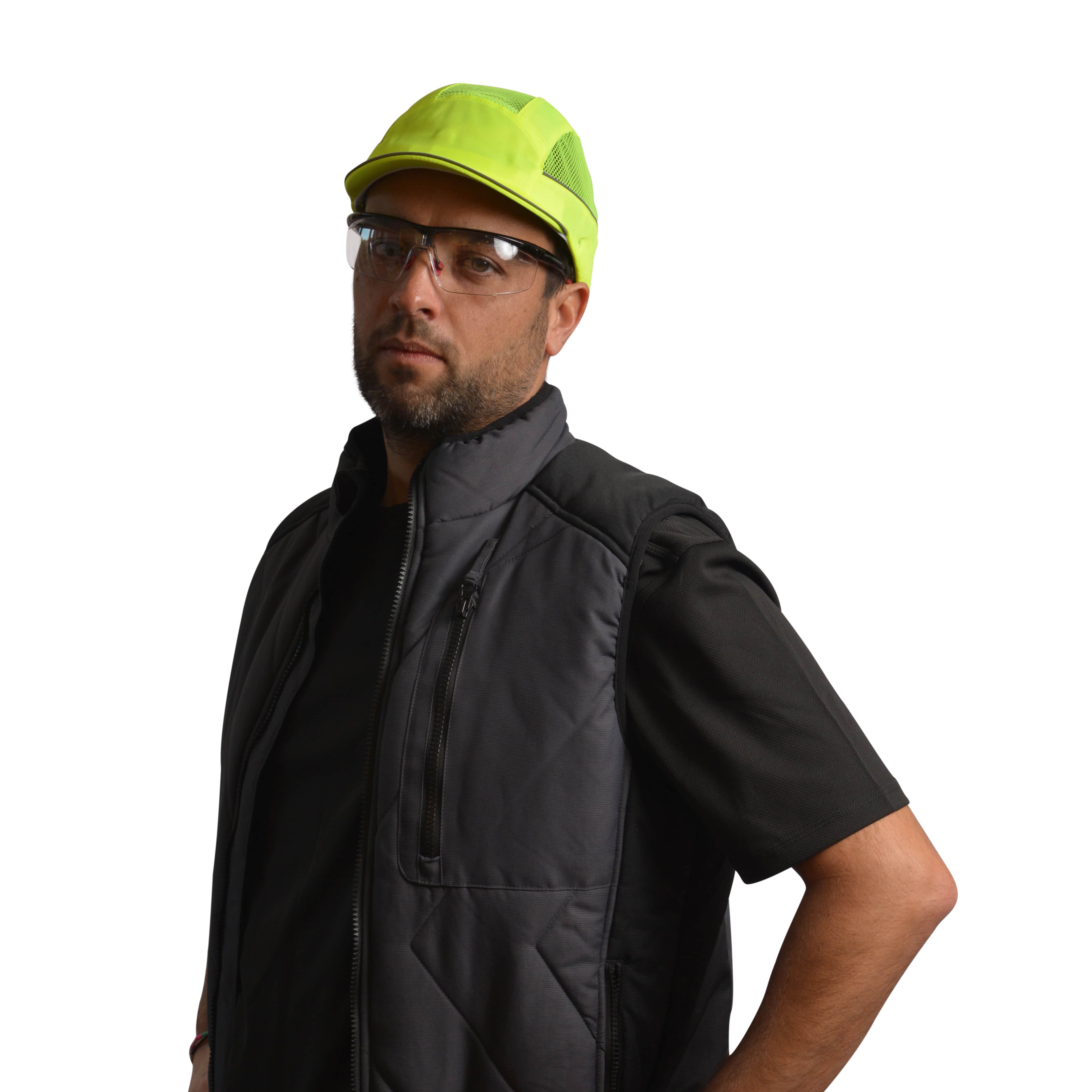 airc05v03str SURFLEX Yellow Short Bump Cap 100% Polyester
