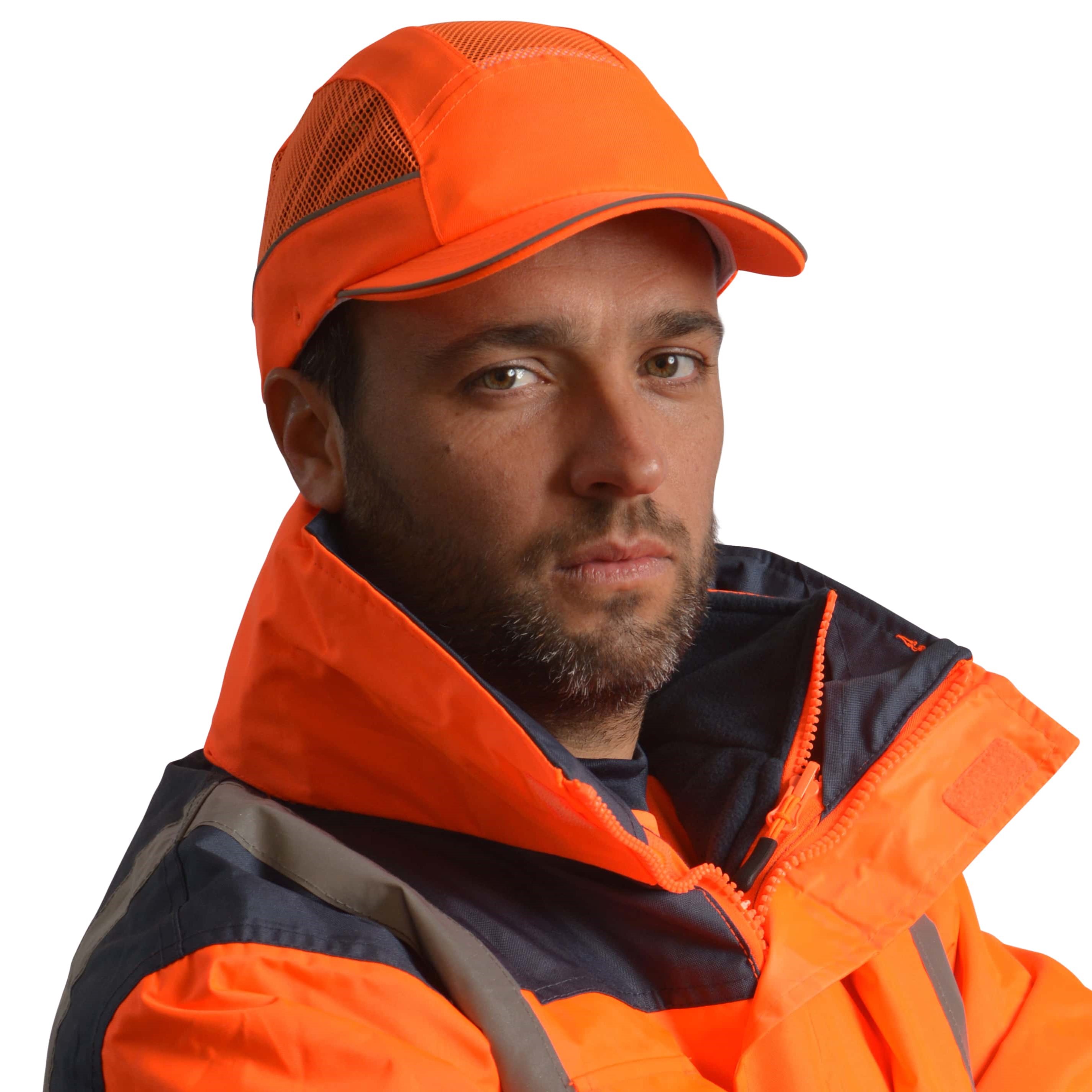 airc06v05str SURFLEX Orange Standard Bump Cap 100% Polyester