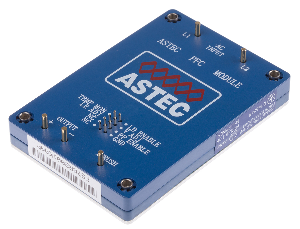 Artesyn Switching Power Supply, AIT02ZPFC-01NL 393V dc, 1.83A, 720 W, Input 85V ac to  264V ac