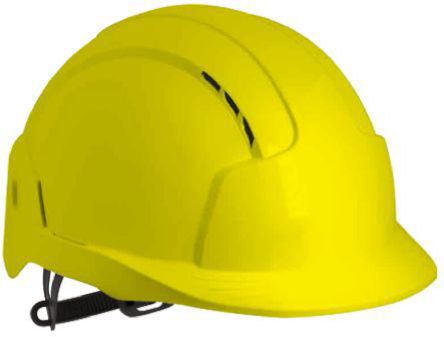 JSP EVO Lite Yellow Safety Helmet Ventilated Adjustable