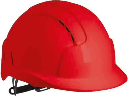 JSP EVO Lite Red Safety Helmet Ventilated Adjustable