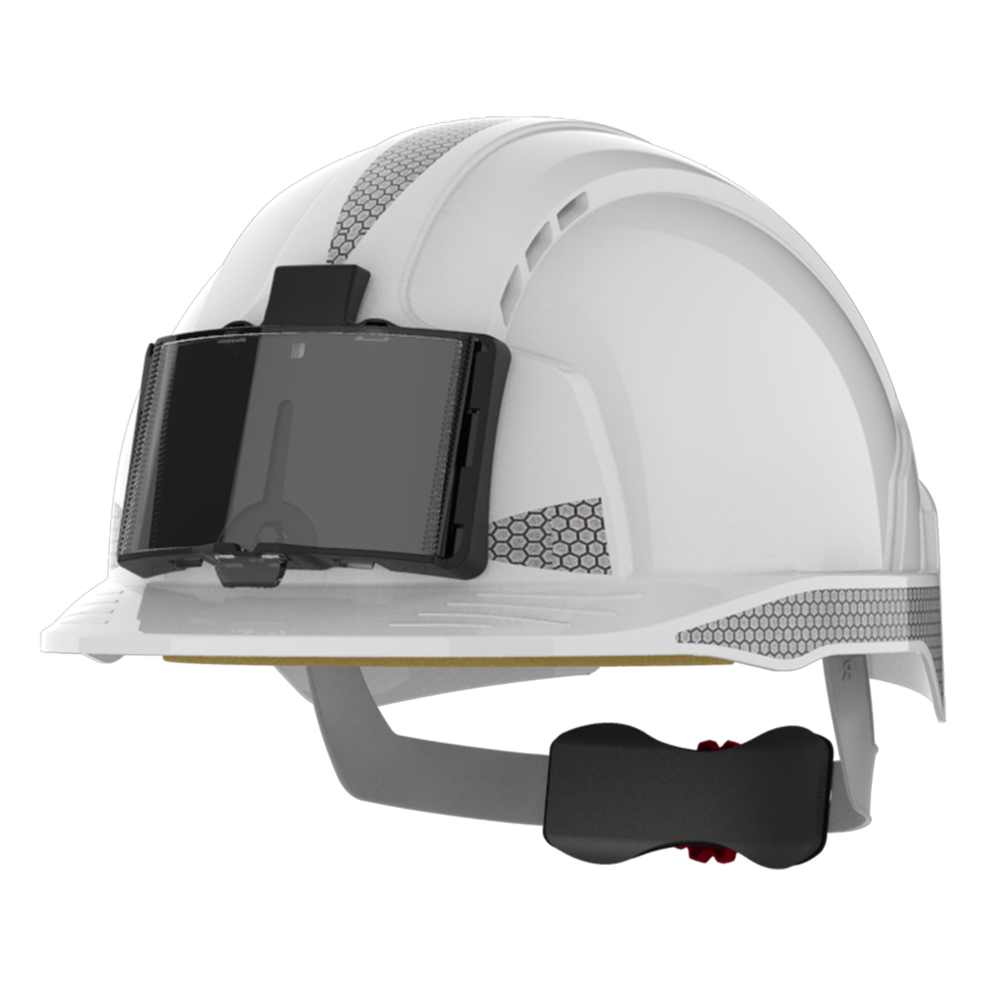 JSP EVOLite Mid White Safety Helmet Chin Strap Included Ventilated Adjustable