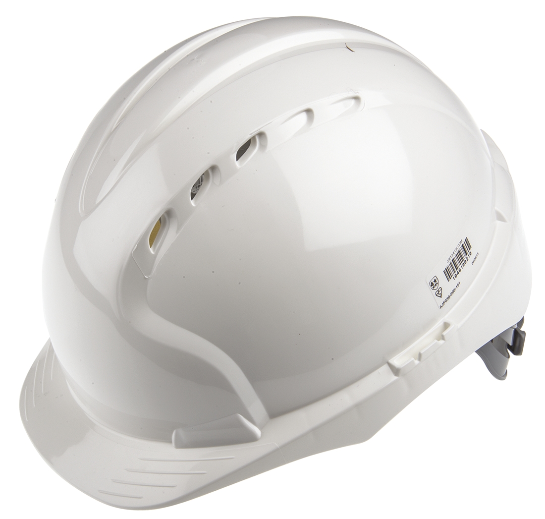 JSP EVO2 White Safety Helmet Ventilated Adjustable