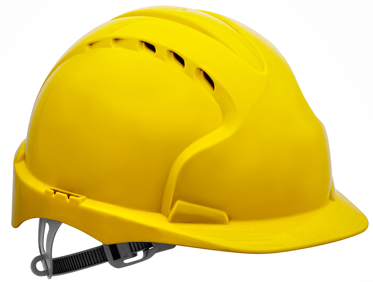 JSP EVO3 Yellow Safety Helmet Ventilated Adjustable