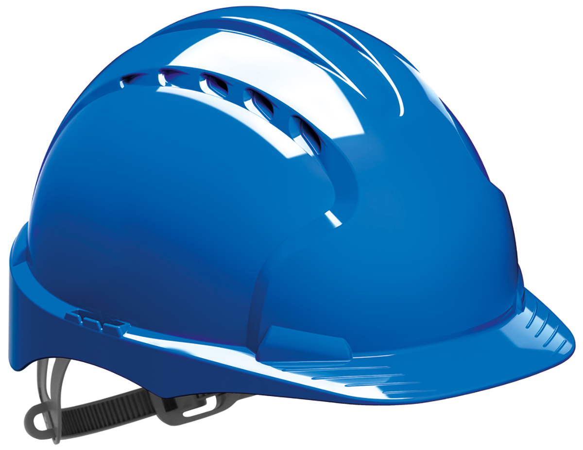 JSP EVO3 Blue Safety Helmet Ventilated Adjustable