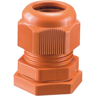 HENSEL AKMF Series Orange Polyamide Cable Gland, M25 x 1.5 Thread, 11 mm min., 17 mm max., IP66