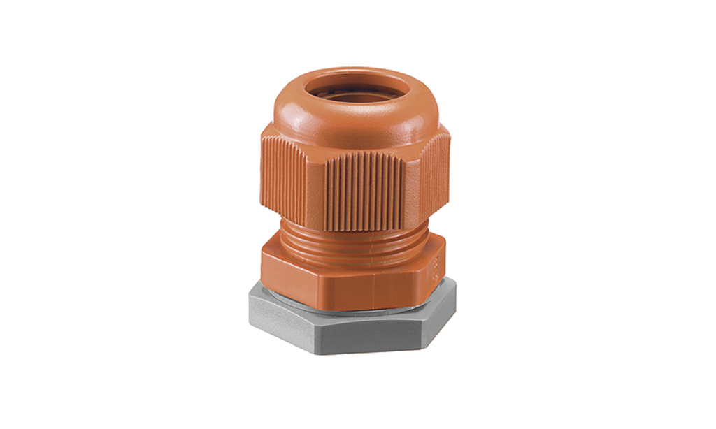 HENSEL AKMF Series Orange Polyamide Cable Gland, M25 Thread, 11 mm min., 17 mm max., IP66