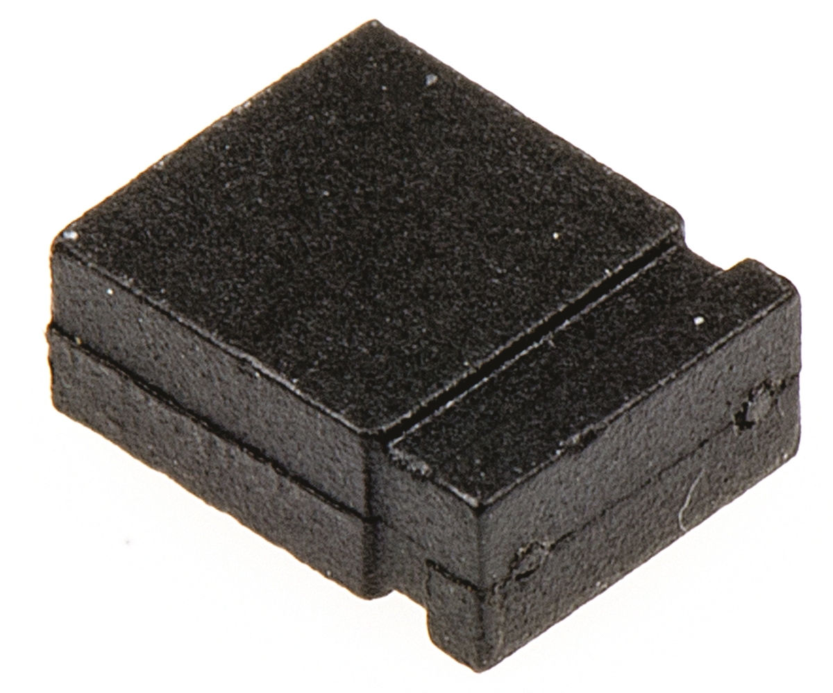 aksctz-black ASSMANN WSW Jumper Straight Female Black Closed Top 2 Way 1 Row 2.54 mm Pitch