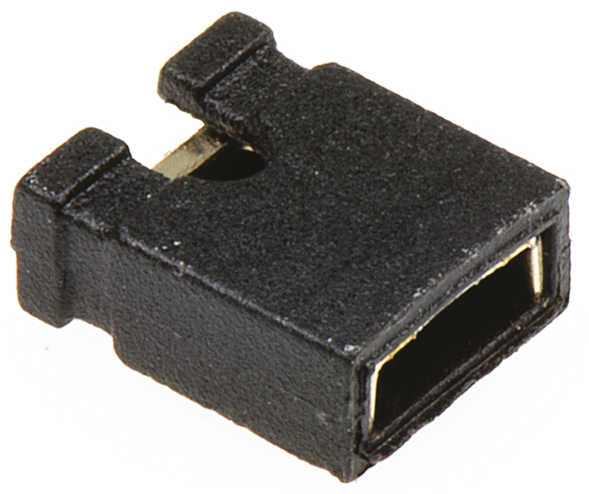 ASSMANN WSW Jumper Straight Female Black Open Top 2 Way 1 Row 2.54 mm Pitch