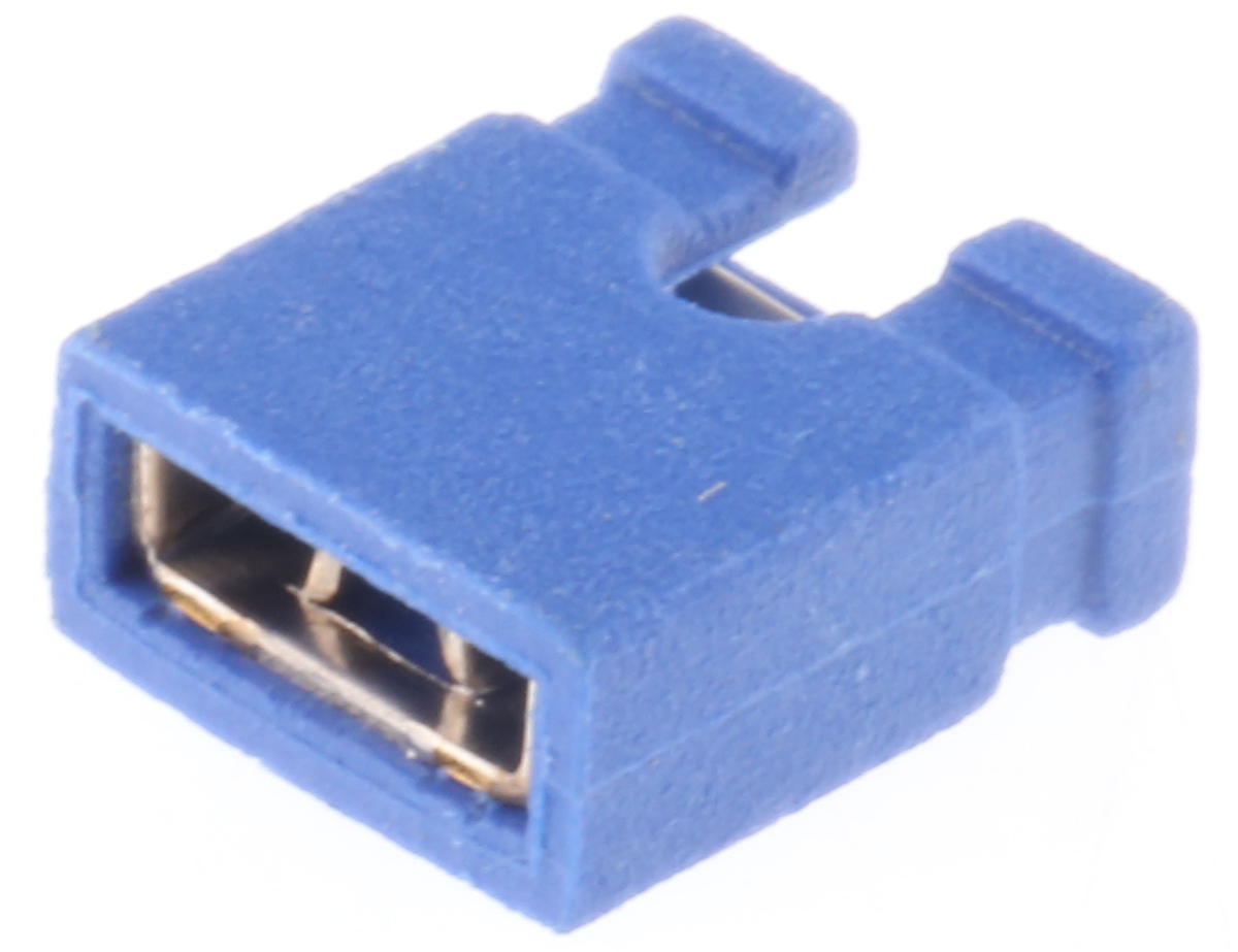 ASSMANN WSW Jumper Straight Female Blue Open Top 2 Way 1 Row 2.54 mm Pitch