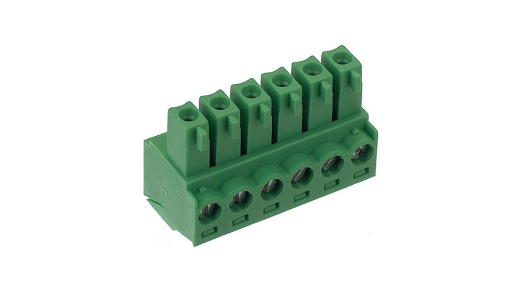 PTR HARTMANN AKZ1550 Series Pluggable Terminal Block, 5-Contact, 3.81 mm Pitch, 1 Row, AKZ1550/05-3.81