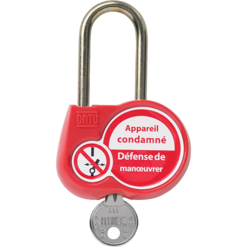 Catu Padlock Brass Safety Padlock Keyed Alike, 6 mm Shackle