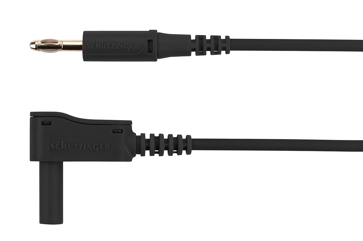 Schutzinger Test Lead 32A, 30 V ac, 60V dc, Black, 2 m Lead Length