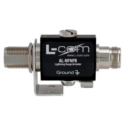 L-Com AL-N Series Bulkhead Mount Female N Connector, Straight Body