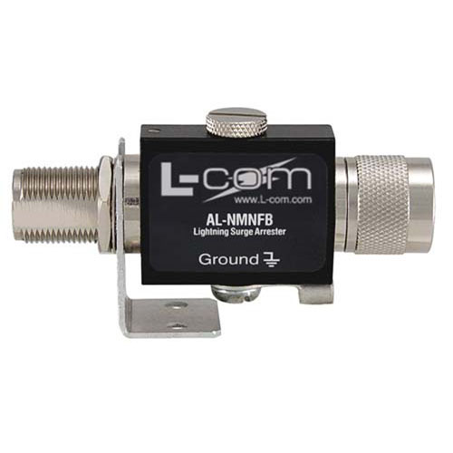 L-Com AL-N Series Bulkhead Mount Male N Connector, Straight Body