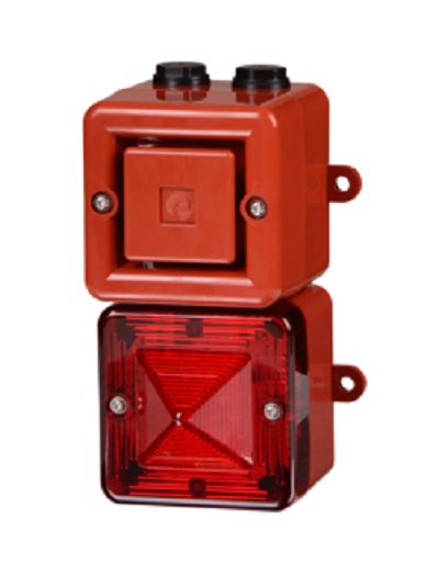 e2s AL100X Series Amber Horn-Beacon Combination, IP66 230V Wall 110 dB @ 1m