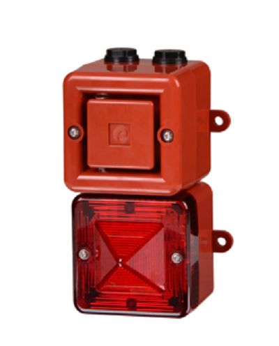 e2s AL100X Series Amber Horn-Beacon Combination, IP66 24V Wall 110 dB @ 1m