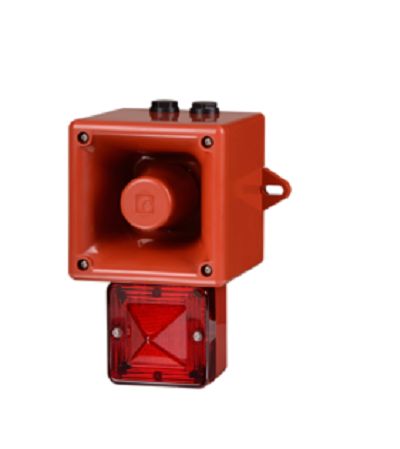 e2s AL105NX Series Blue Beacon-Sounder Combination, IP66 24V Wall 113 dB @ 1m
