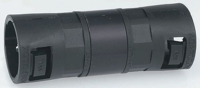 Adaptaflex Nickel, Conduit Fitting, 21 mm Nominal Size, Polyamide 66, Black IP66 rating