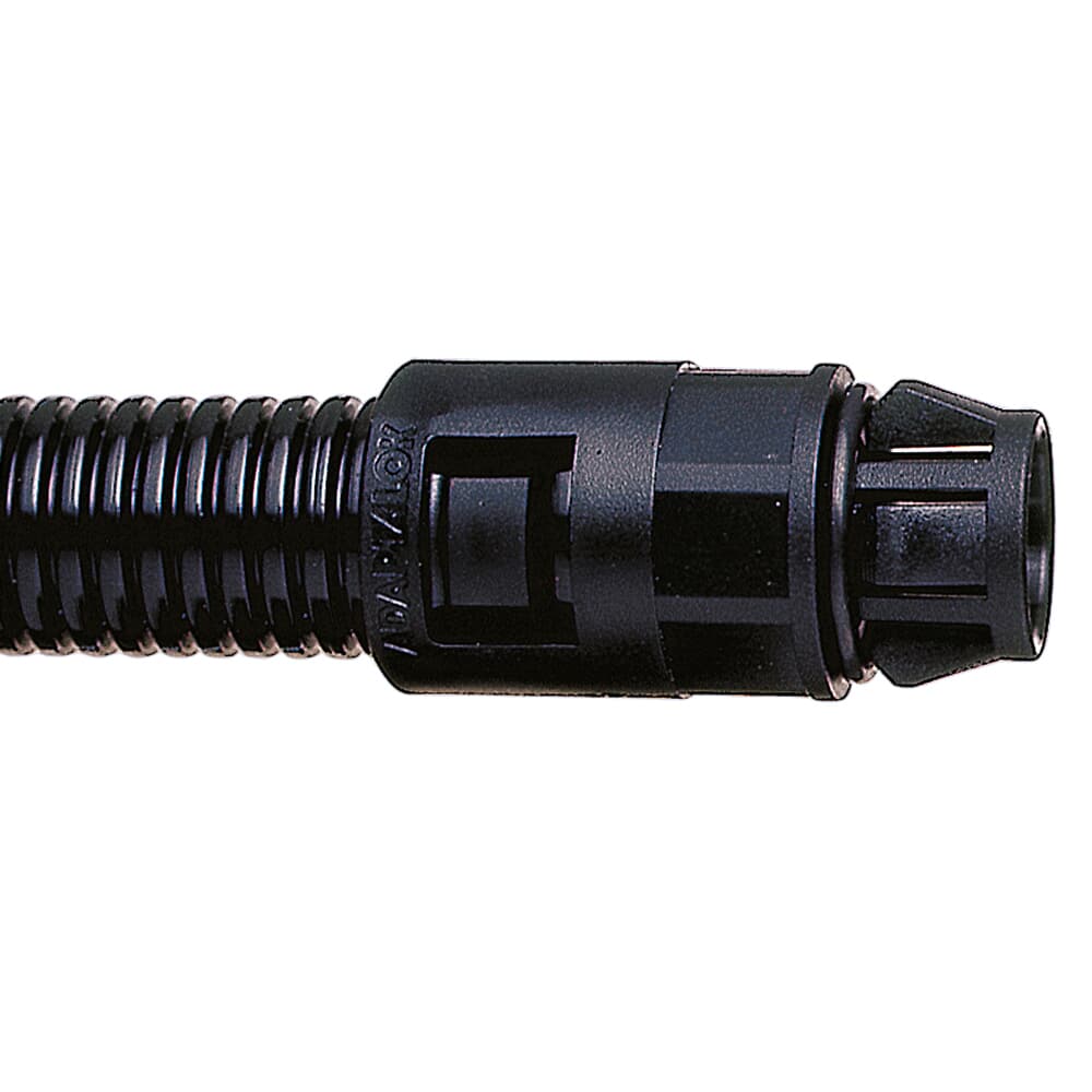 Adaptaflex Fitting Nickel Plated Brass, Conduit Fitting, 21 mm Nominal Size, M20, Polyamide 66, Black IP66 rating