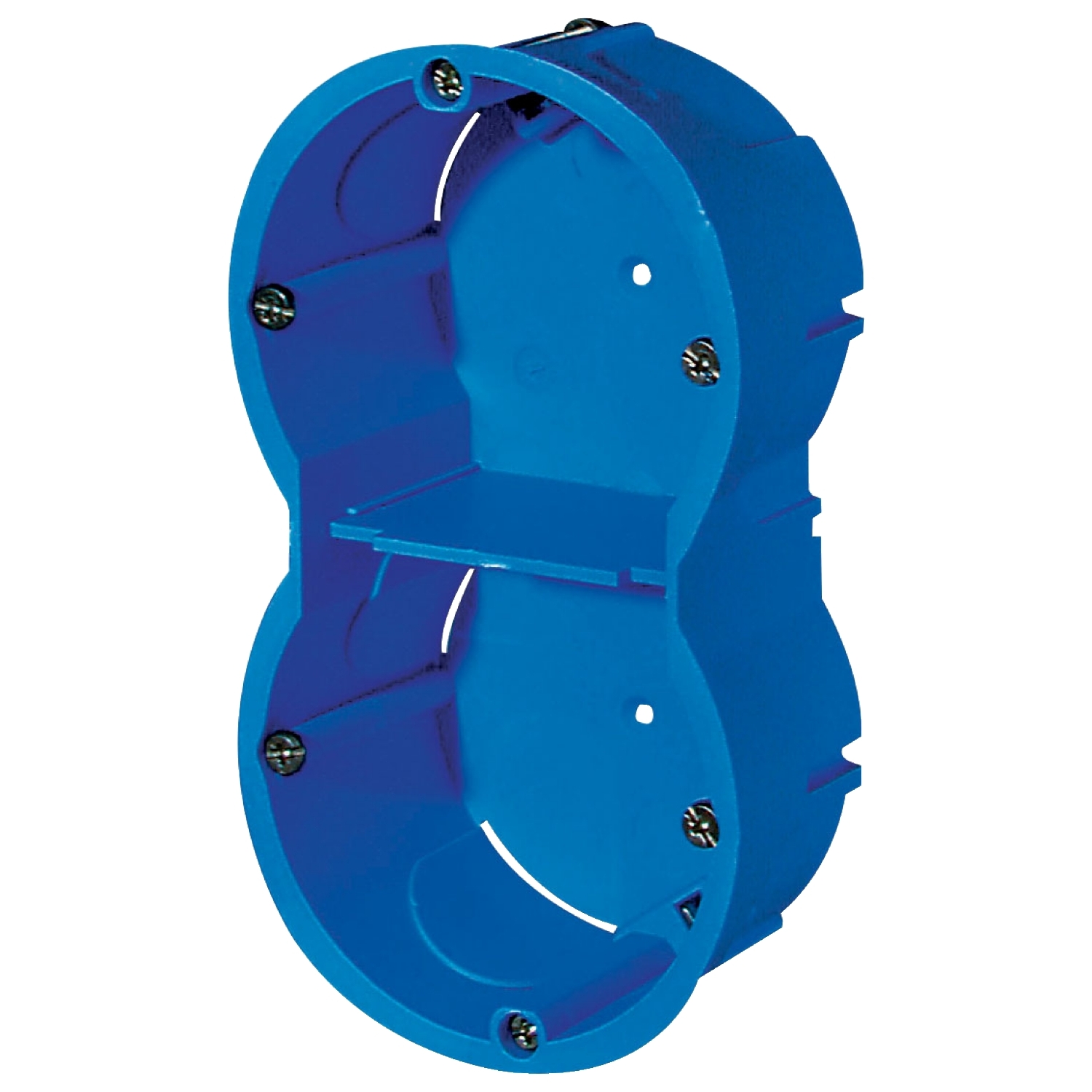 Schneider Electric ALB Blue Blue Polystyrene Back Box, IEC, IP20, Screw Mount, 2 Gangs 128 mm 71mm 50 mm