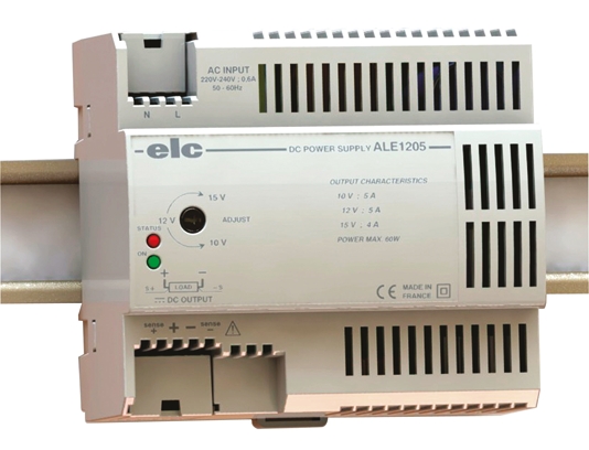 ELC ALE Backup System DIN Rail Power Supply 253V ac 15V dc, 5 A Output 60 W
